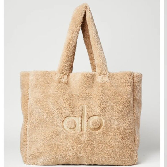 ALO Yoga Handbags - LIKE NEW ALO Foxy Sherpa Tote, Camel